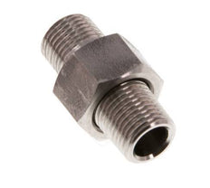 Dubbele Nippel R1/8'' Afneembare RVS Conische Afdichting 40bar