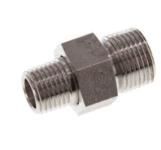 Dubbele Nippel R1/4 '' X R3/8 '' Afscheidbare RVS Conische Afdichting 40bar