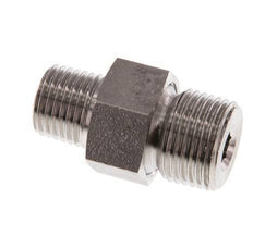 Dubbele Nippel R1/4 '' X R3/8 '' Afscheidbare RVS Conische Afdichting 40bar