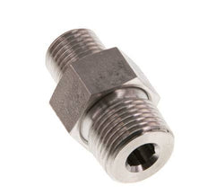 Dubbele Nippel R1/4 '' X R3/8 '' Afscheidbare RVS Conische Afdichting 40bar