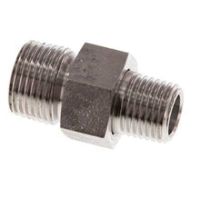 Dubbele Nippel R1/4 '' X R3/8 '' Afscheidbare RVS Conische Afdichting 40bar