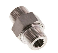 Dubbele Nippel R3/8'' Afneembare RVS Conische Afdichting 40bar