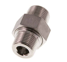 Dubbele Nippel R3/8'' Afneembare RVS Conische Afdichting 40bar