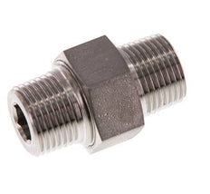 Dubbele Nippel R3/8'' Afneembare RVS Conische Afdichting 40bar