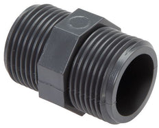Reducing Double Nipple G3/8'' PVC-U 16bar (224.8psi) EN 1452-3 [5 Pieces]