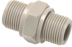 Dubbele Nippel G1 1/4'' PVDF 10bar FDA 50mm Hex