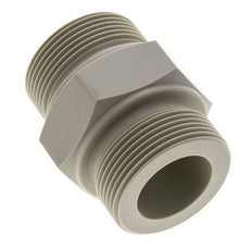 Dubbele Nippel G1 1/2'' Polypropyleen (PP) 10bar FDA 55mm Hex