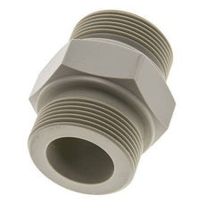 Dubbele Nippel G1 1/2'' Polypropyleen (PP) 10bar FDA 55mm Hex