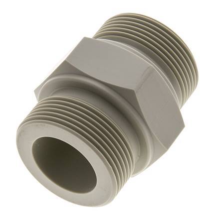 Dubbele Nippel G3/4'' PVDF 10bar FDA 36mm Hex