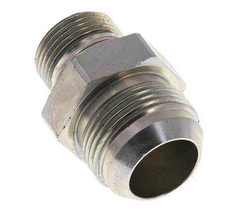 JIC Dubbele Nippel G3/4'' X UN 1-5/16''-12 Staal NBR 170bar