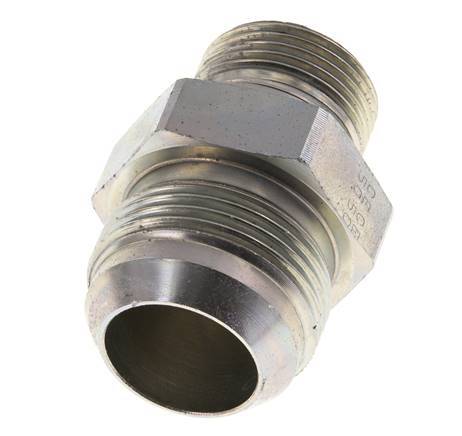 JIC Dubbele Nippel G3/4'' X UN 1-5/16''-12 Staal NBR 170bar