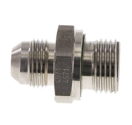JIC Dubbele Nippel G1/2'' X UNF 3/4''-16 RVS FKM 275bar