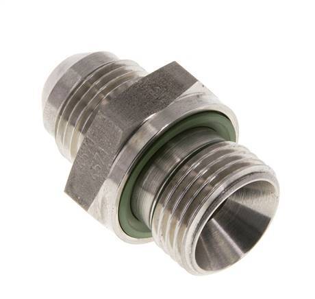 JIC Dubbele Nippel G1/2'' X UNF 3/4''-16 RVS FKM 275bar