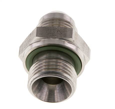JIC Dubbele Nippel G1/2'' X UNF 3/4''-16 RVS FKM 275bar