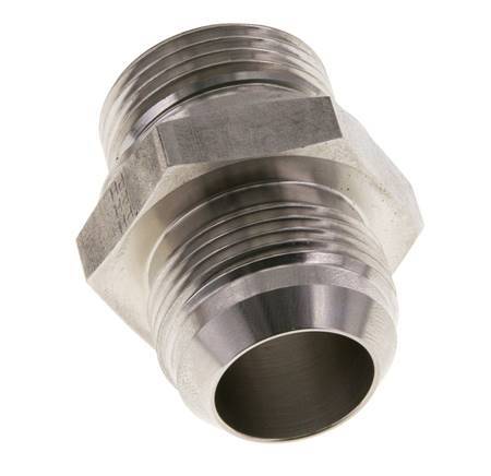 JIC Dubbele Nippel G1'' X UN 1-5/16''-12 RVS FKM 170bar