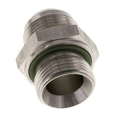 JIC Dubbele Nippel G1'' X UN 1-5/16''-12 RVS FKM 170bar