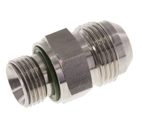 JIC Dubbele Nippel G1/2'' X UN 1-1/16''-12 RVS FKM 210bar