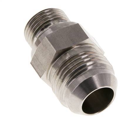 JIC Dubbele Nippel G1/2'' X UN 1-1/16''-12 RVS FKM 210bar