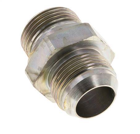 JIC Dubbele Nippel G1'' X UN 1-5/16''-12 Staal NBR 170bar