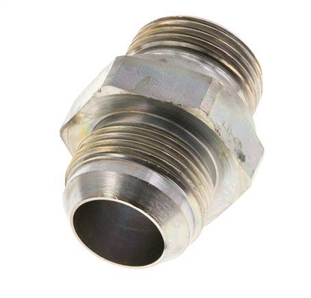 JIC Dubbele Nippel G1'' X UN 1-5/16''-12 Staal NBR 170bar