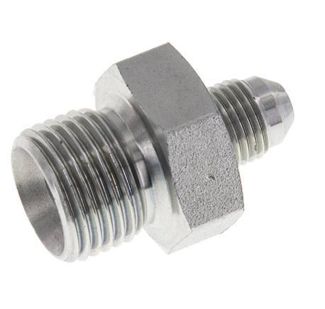 JIC Dubbele Nippel G1/2'' X UNF 1/2''-20 Staal NBR 275bar