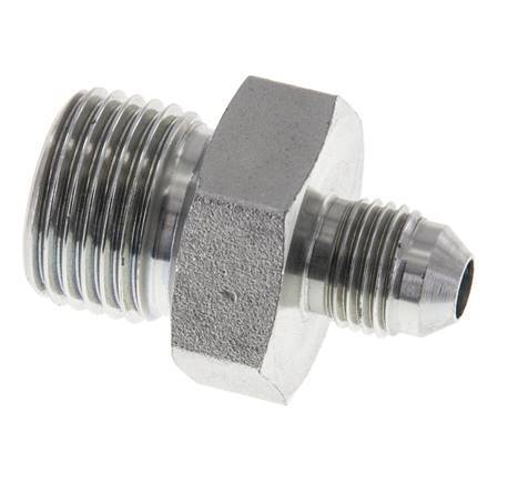 JIC Dubbele Nippel G1/2'' X UNF 1/2''-20 Staal NBR 275bar