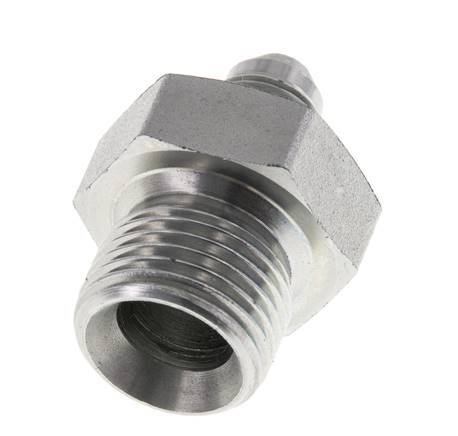 JIC Dubbele Nippel G1/2'' X UNF 1/2''-20 Staal NBR 275bar