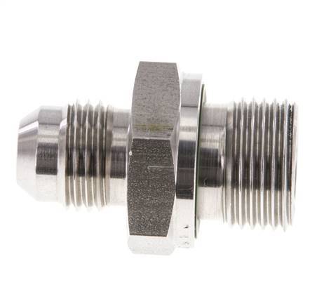 JIC Dubbele Nippel G3/8'' X UNF 9/16''-18 RVS FKM 275bar