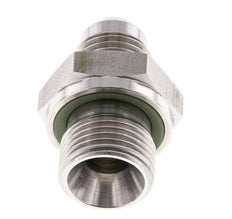 JIC Dubbele Nippel G3/8'' X UNF 9/16''-18 RVS FKM 275bar