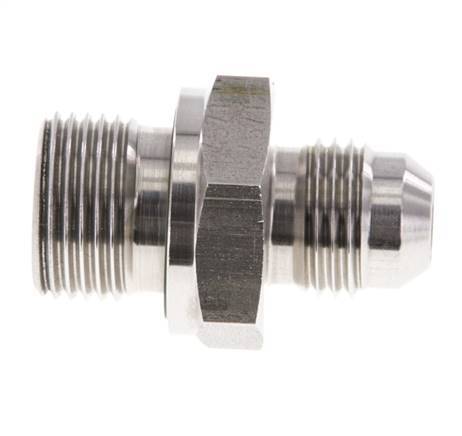 JIC Dubbele Nippel G3/8'' X UNF 9/16''-18 RVS FKM 275bar