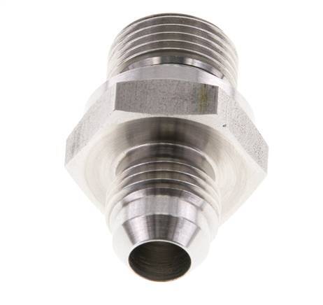 JIC Dubbele Nippel G3/8'' X UNF 9/16''-18 RVS FKM 275bar