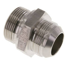 JIC Dubbele Nippel G1 1/4'' X UN 1-5/8''-12 RVS FKM 140bar