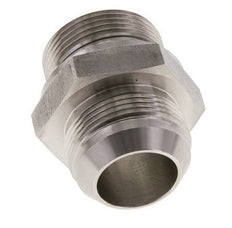 JIC Dubbele Nippel G1 1/4'' X UN 1-5/8''-12 RVS FKM 140bar