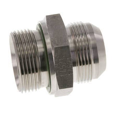 JIC Dubbele Nippel G1 1/4'' X UN 1-5/8''-12 RVS FKM 140bar