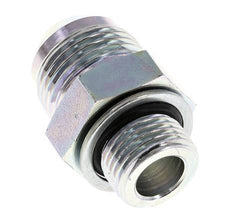 JIC Dubbele Nippel G1/2'' X UN 1-1/16''-12 Staal NBR 210bar