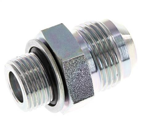 JIC Dubbele Nippel G1/2'' X UN 1-1/16''-12 Staal NBR 210bar