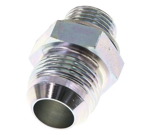 JIC Dubbele Nippel G1/2'' X UN 1-1/16''-12 Staal NBR 210bar