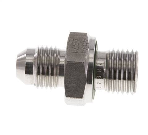 JIC Dubbele Nippel G1/4'' X UNF 1/2''-20 RVS FKM 275bar