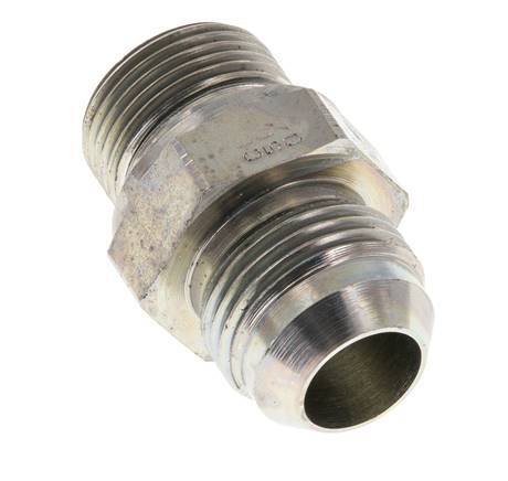 JIC Dubbele Nippel G3/4'' X UN 1-1/16''-12 Staal NBR 210bar