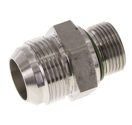JIC Dubbele Nippel G3/4'' X UN 1-5/16''-12 RVS FKM 170bar