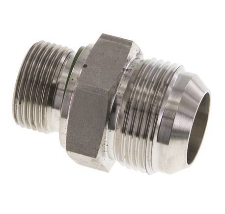 JIC Dubbele Nippel G3/4'' X UN 1-5/16''-12 RVS FKM 170bar