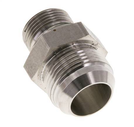 JIC Dubbele Nippel G3/4'' X UN 1-5/16''-12 RVS FKM 170bar