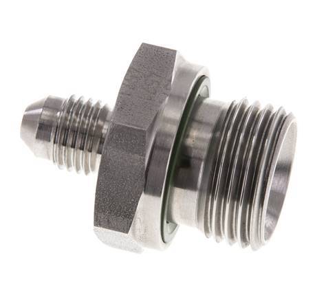 JIC Dubbele Nippel G1/2'' X UNF 7/16''-20 RVS FKM 310bar