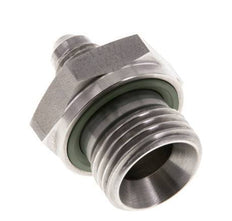 JIC Dubbele Nippel G1/2'' X UNF 7/16''-20 RVS FKM 310bar