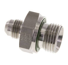 JIC Dubbele Nippel G1/2'' X UNF 9/16''-18 RVS FKM 275bar