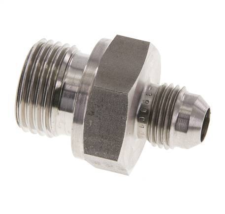 JIC Dubbele Nippel G1/2'' X UNF 9/16''-18 RVS FKM 275bar