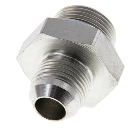 JIC Dubbele Nippel G3/4'' X UNF 7/8''-14 Staal NBR 210bar
