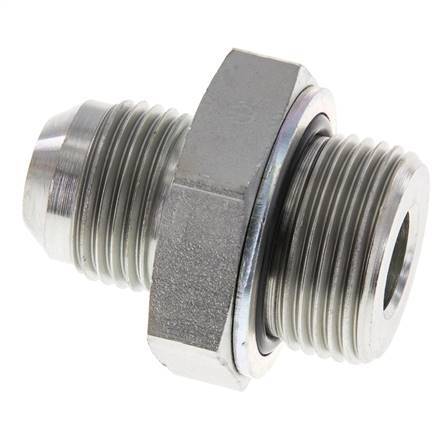JIC Dubbele Nippel G3/4'' X UNF 7/8''-14 Staal NBR 210bar
