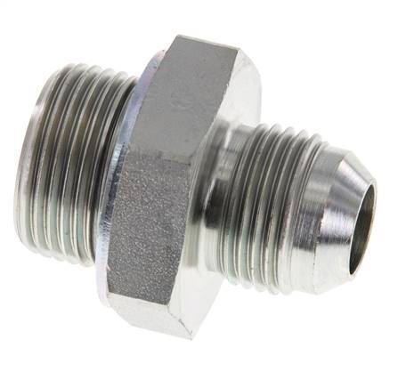 JIC Dubbele Nippel G3/4'' X UNF 7/8''-14 Staal NBR 210bar