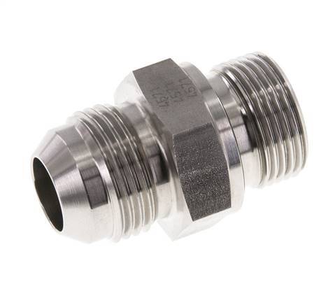 JIC Dubbele Nippel G3/4'' X UN 1-1/16''-12 RVS FKM 210bar